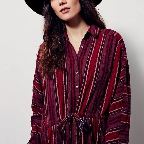 Free People Ray of Light Extreme Button Down Small - Picture 4 of 8